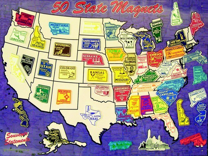 USA Magnet map